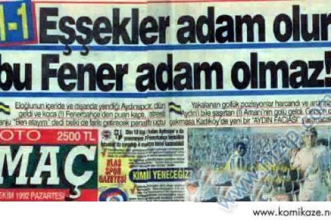 Fenerbahçe ye derbi öncesi moral(Galatasaray dan centilmence) :D