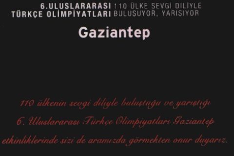 Türkçe olimpiyatları Gaziantep'te