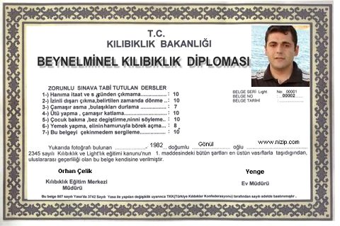 İbrahim'e Nizip.ComDAn Diploma :)