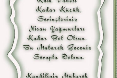 Berat gecesi bilgilendirme