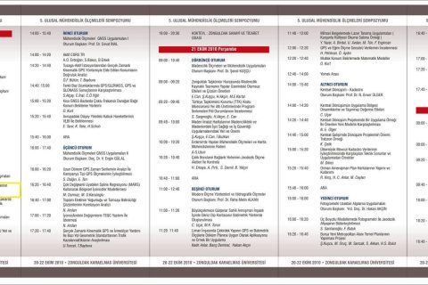 5.Ulusal Mühendislik Ölçmeleri Sempozyumuna Davet