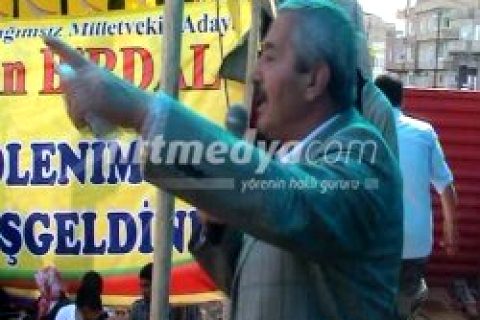 Akın Birdal, Sebze Hali Meydanı'nda konuştu