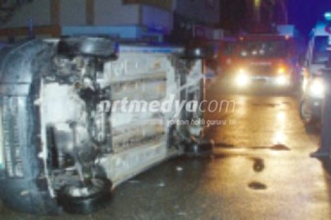 Kaza Yapan Sürücü, Ağlanacak Haline Güldü