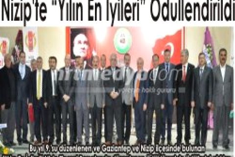 Nizip'te "Yılın En İyileri" Ödüllendirildi