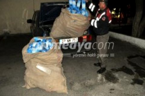 Nizip'te 3 Bin Paket Kaçak Sigara Ele Geçirildi