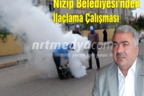 Nizip Belediyesi'nden İlaçlama Çalışması