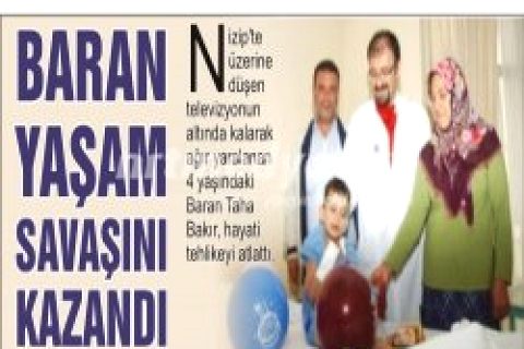 Baran Yaşam Savaşını Kazandı
