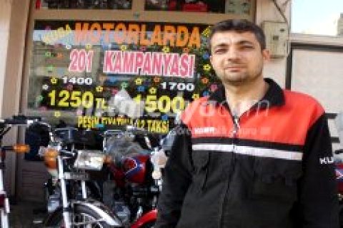 Nizip'te motosiklet satışları