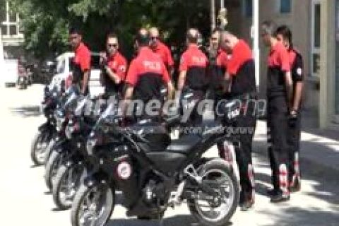 Nizip\'te motosikletli polis timi kuruldu