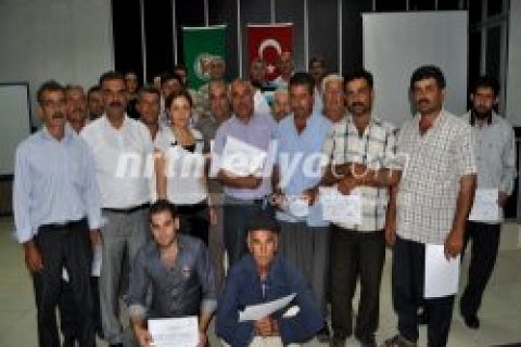 Nizip Ziraat Odasın' da Sertifika Töreni