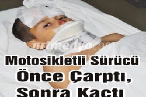 Motosikletli Sürücü Önce Çarptı, Sonra Kaçtı