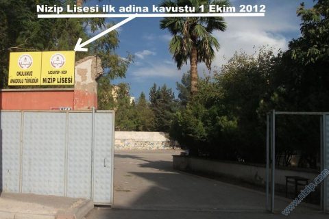 Nizip Lisesi Geri Döndü