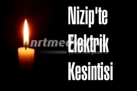 Nizip\'te Elektrik Kesintisi