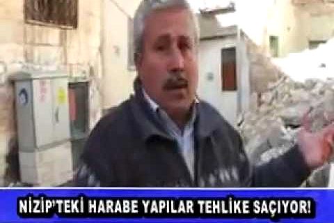 Video: NİZİP'TEKİ HARABE YAPILAR TEHLİKE SAÇIYOR! Orhan Erkılıç