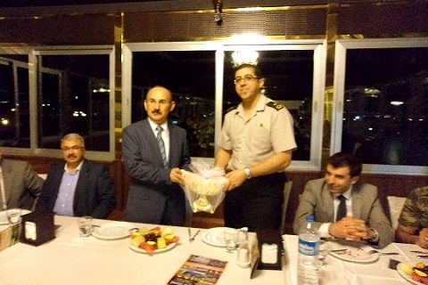 Nizip Garnizon Komutanı Bnb. Cem ÇERKEZOĞLU na veda yemegi