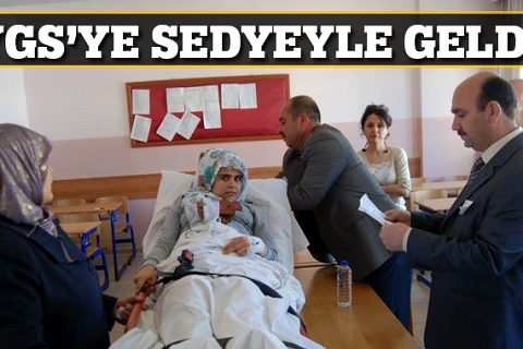 YGS'ye sedyeyle girdi