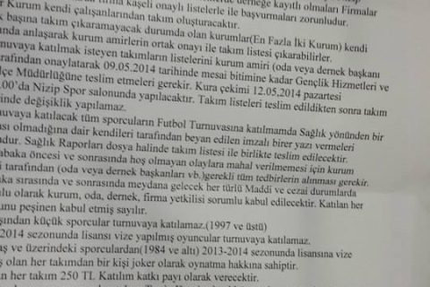 5.zeugma spor şenlikleri futbol turnuvası başlıyor