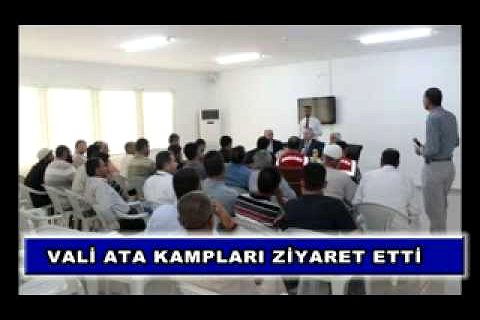 Vali ata kampları ziyaret etti