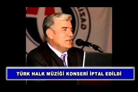 Türk halk müziği konseri iptal edildi
