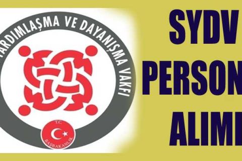 Nizip SYDV Personel Alım İlanı