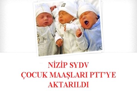 Mayıs Ayı Süt ve Eğt.Paraları PTT'ye aktarıldı.