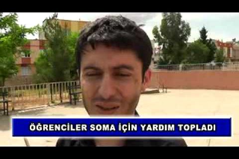 öğrenciler soma için yardım topladı