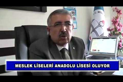 Meslek liseleri anadolu lisesi oluyor