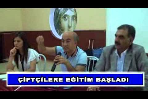çiftçilere eğitim başladı
