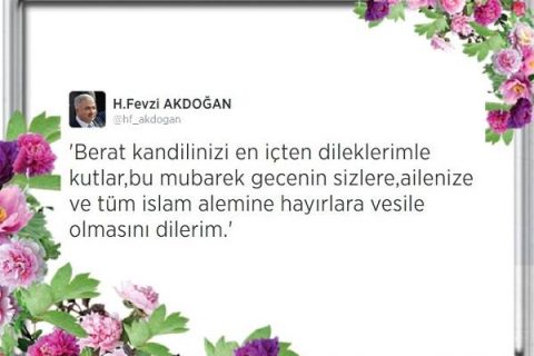 Berat Geceniz Mübarek Olsun