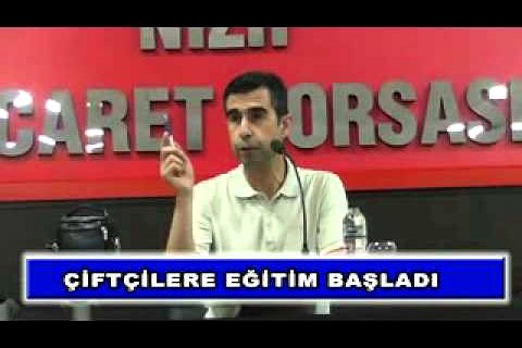 çiftçilere eğitim başladı