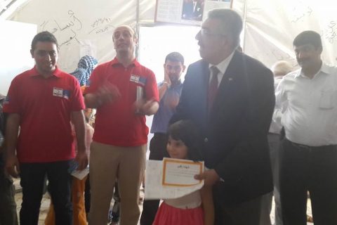 Photo - Suriyeli çocuklarımız karnelerini aldı.