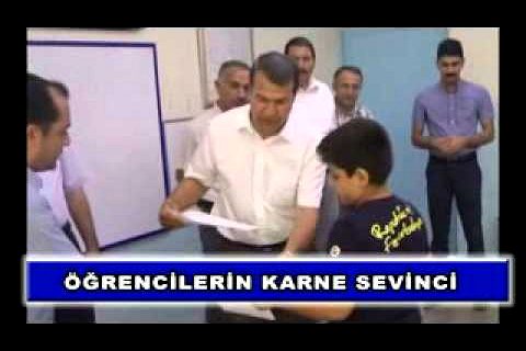 öğrencilerin karne sevinci