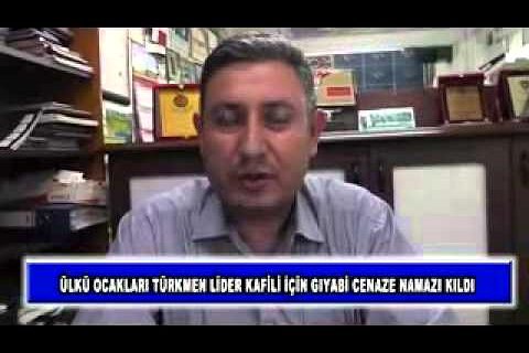 ülkü ocakları türkmen lider kafili için gıyabi cenaze namazı kıldı