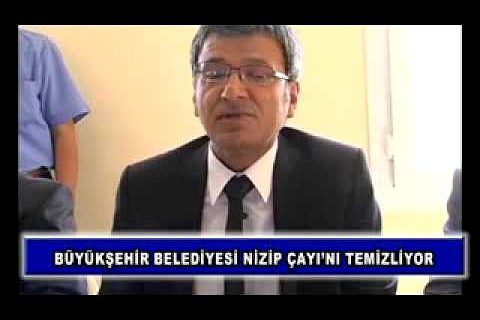 Büyükşehir belediyesi nizip çayı'nı temizliyor