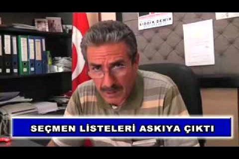 Seçmen listeleri askıya çıktı