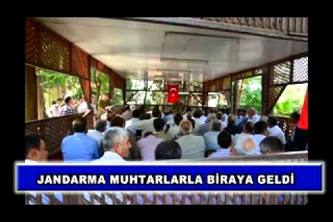 Jandarma muhtarlarla biraya geldi