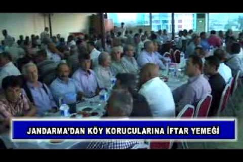 Jandarma'dan köy korucularına iftar yemeği