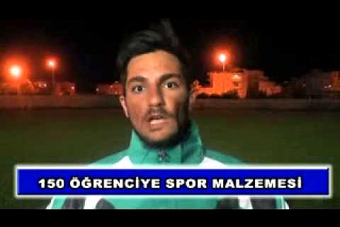 150 öğrenciye spor malzemesi