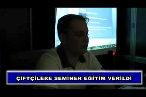 çiftçilere seminer eğitim verildi