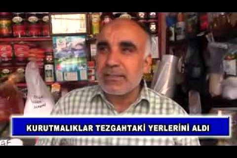 Kurutmalıklar tezgahtaki yerlerini aldı