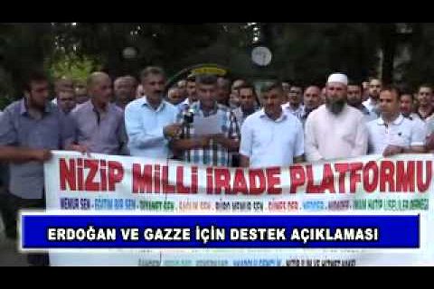 Erdoğan ve gazze için destek açıklaması