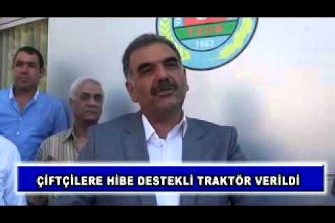 çiftçilere hibe destekli traktör verildi