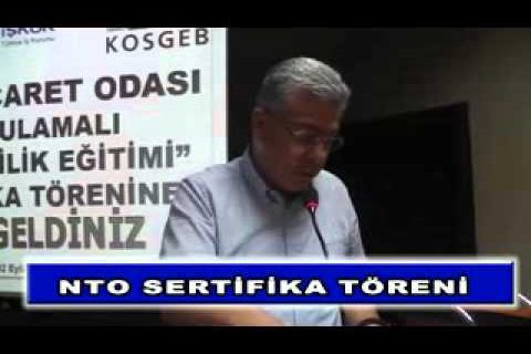 Nto sertifika töreni