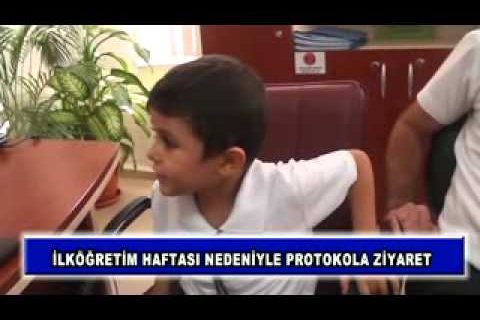 Ilköğretim haftası nedeniyle protokola ziyaret