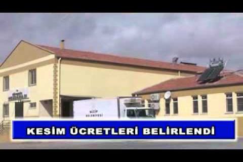 Kesim ücretleri belirlendi