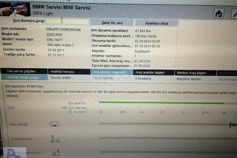 2012 BEYAZ 3.20d M SPORT IŞIK PAKET
