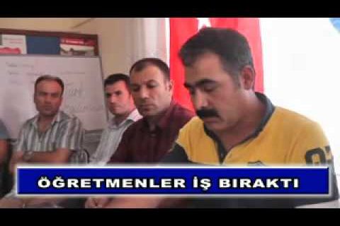 öğretmenler iş bıraktı