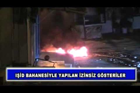 ışid bahanesiyle yapılan izinsiz gösteriler