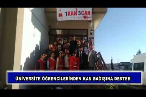 üniversite öğrencilerinden kan bağışına destek