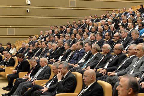 Özyurt, 365 Oda ve Borsa Başkanı ile birlikte Cumhurbaşkanı Erdoğan’ ı ziyaret etti.